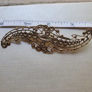 Vintage Golden Paisley Brooch